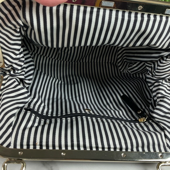 Kate Spade RARE‎ Garance Doré Collection Clutch Hand Shoulder Bag Kisslock Uniqu - Picture 12 of 15